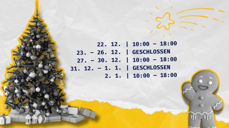 Weihnachtsöffnungszeiten
